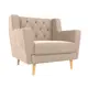 Кресло Лига Диванов Брайтон 90x85x80 велюр цвет бежевый