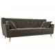Диван прямой Лига Диванов Брайтон 190x85x80 см велюр цвет коричневый