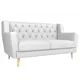 Диван Лига Диванов Брайтон 139x85x80 см экокожа цвет белый