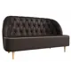 Диван-кушетка Лига Диванов Амиса 144x82x65 см экокожа цвет коричневый