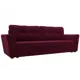 Диван прямой Лига Диванов Амстердам Лайт 234x91x77 см пенополиуретан цвет бордовый