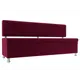 Кухонный диван Лига Диванов Стайл 114500 170x89x57 см микровельвет цвет бордовый