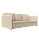 Диван Лига Диванов Слим 119820 208x90x80 см искусственная кожа цвет бежевый