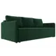 Диван Лига Диванов Слим 119780 204x90x105 см велюр цвет зеленый