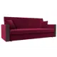 Диван Лига диванов Валенсия 210x90x85 см микровельвет цвет бордовый