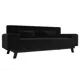 Диван Лига диванов Мюнхен 109102 206x84x78 см велюр цвет черный