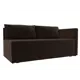 Кушетка Лига Диванов Никас 118408 150x73x82 см вельвет цвет коричневый