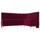 Диван Лига Диванов Кантри правый угол 172x88x134 см микровельвет цвет бордовый