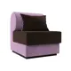 Кресло Лига диванов Кипр 64x77x83 см вельвет цвет коричневый/сиреневый/коричневый