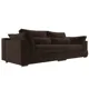 Диван Лига Диванов Пекин 115073 272x90x115 см текстиль цвет коричневый