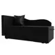 Диван Лига Диванов Гармония 28136L 135x80x75 см искусственная кожа цвет черный
