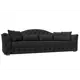 Диван раскладной Лига диванов 250x97x103 см замша цвет joly 08 коричневый
