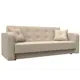 Диван раскладной Лига диванов 211x82x86 см эко-кожа цвет бежевый