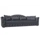 Диван раскладной Лига диванов 250x97x103 см эко-кожа цвет grifon 15 серый