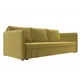 Диван раскладной Лига диванов 202x90x80 см вельвет цвет желтый