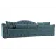 Диван раскладной Лига диванов 250x97x103 см велюр цвет бирюзовый
