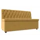 Диван кухонный Лига диванов Вента 152 x 90 x 61 см цвет желтый