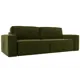 Диван Лига Диванов Прага 116618 256x88x115 см текстиль цвет зеленый