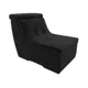Кресло Лига Диванов Холидей Люкс 105660 71x91x115 см велюр цвет черный