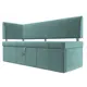 Диван кухонный Лига Диванов Стоун 107266L 182x87x65 см велюр цвет бирюзовый