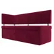 Диван кухонный Лига Диванов Стоун 115934L 182x87x65 см микровельвет цвет бордовый