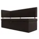 Диван кухонный Лига Диванов Стоун 115951L 182x87x65 см экокожа цвет коричневый