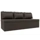 Диван кухонный Лига диванов Метро 182 x 88 x 64 см цвет амур коричневый