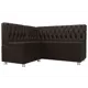 Диван кухонный Лига Диванов Мирта 107607L 151x90x125 см экокожа цвет коричневый