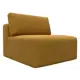Модуль Лига диванов 129545 100x84x118 см велюр цвет brut 10 желтый