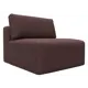 Модуль Лига диванов 129541 100x84x118 см замша цвет joly 09 бордовый