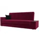 Диван Лига Диванов 020 118493 223x90x83 см вельвет цвет бордовый/черный