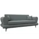 Диван раскладной Лига диванов 239x87x88 см рогожка цвет амур 07 серый