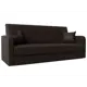 Диван раскладной Лига диванов 201x89x82 см эко-кожа цвет коричневый