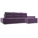 Диван раскладной Лига диванов 110759_спб 249x90x154 см вельвет цвет сиреневый