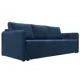 Диван раскладной Лига диванов 204x90x105 см велюр цвет brut 11 синий