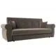 Диван раскладной Лига диванов 222x90x83 см велюр цвет коричневый