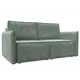 Диван раскладной Лига диванов 159x94x108 см велюр цвет brut 08 зеленый