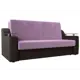 Диван раскладной Лига диванов 172x93x110 см вельвет цвет сиреневый/коричневый