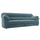 Диван раскладной Лига диванов 230x94x93 см велюр цвет бирюзовый