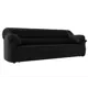 Диван раскладной Лига диванов 230x94x93 см эко-кожа цвет черный