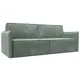 Диван раскладной Лига диванов 220x100x120 см велюр цвет brut 08 зеленый