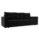 Диван раскладной Лига диванов 121184_спб 220x90x80 см велюр цвет черный
