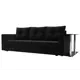 Диван раскладной Лига диванов 112477R_спб 230x90x80 см велюр цвет черный