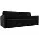 Диван раскладной Лига диванов 220x100x120 см вельвет цвет черный