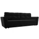 Диван раскладной Лига диванов 112433_спб 230x90x80 см велюр цвет черный
