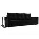 Диван раскладной Лига диванов 112477_спб 230x90x80 см велюр цвет черный
