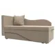 Диван раскладной Лига диванов 126116L_спб 134x70x72 см велюр цвет бежевый