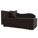 Диван раскладной Лига диванов 28135L_спб 134x70x72 см эко-кожа цвет коричневый