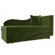 Диван раскладной Лига диванов 28140_спб 134x70x72 см вельвет цвет зеленый