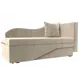 Диван раскладной Лига диванов 28138_спб 134x70x72 см вельвет цвет бежевый